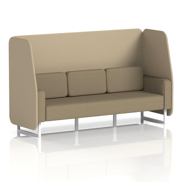 Brixworth Open Booth With White Legs in Two Tone