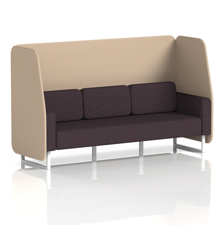 Brixworth Open Booth With White Legs in Two Tone
