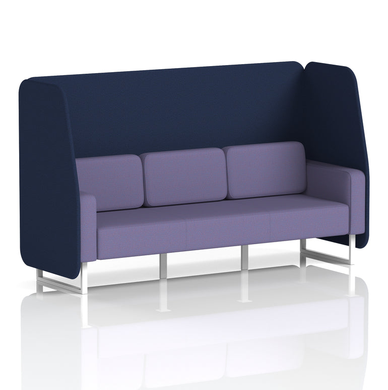 Brixworth Open Booth With White Legs in Two Tone