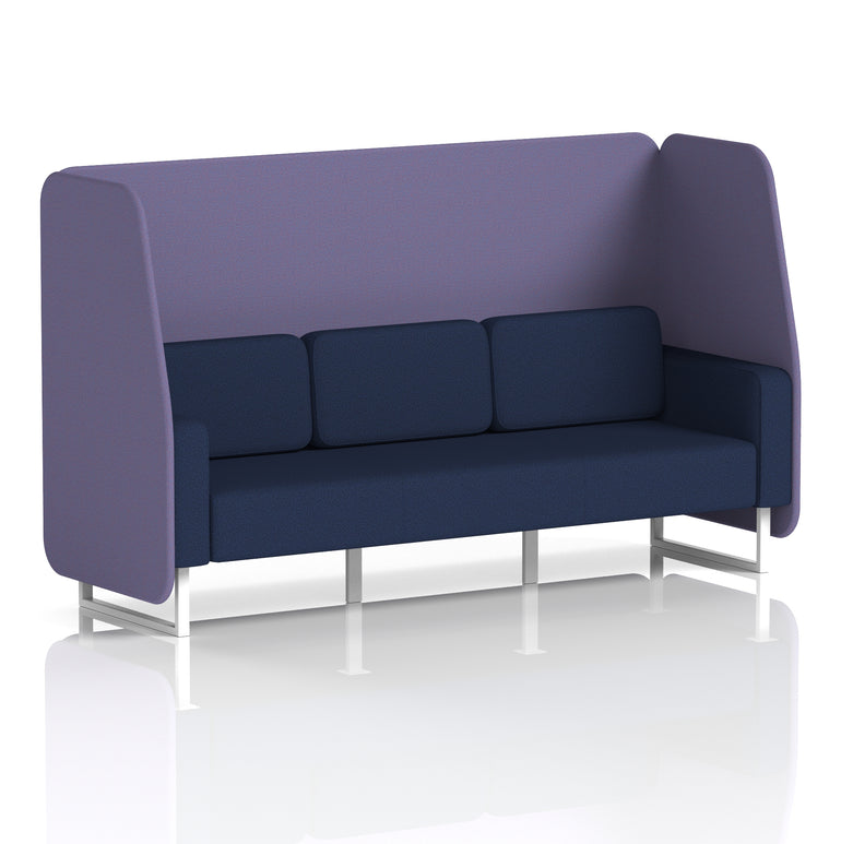 Brixworth Open Booth With White Legs in Two Tone