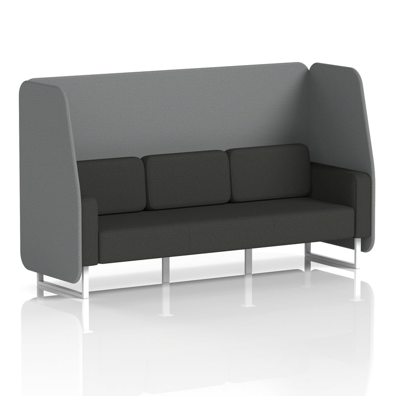 Brixworth Open Booth With White Legs in Two Tone