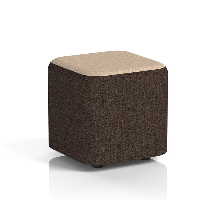 Harlestone Square Stool in Two Tone