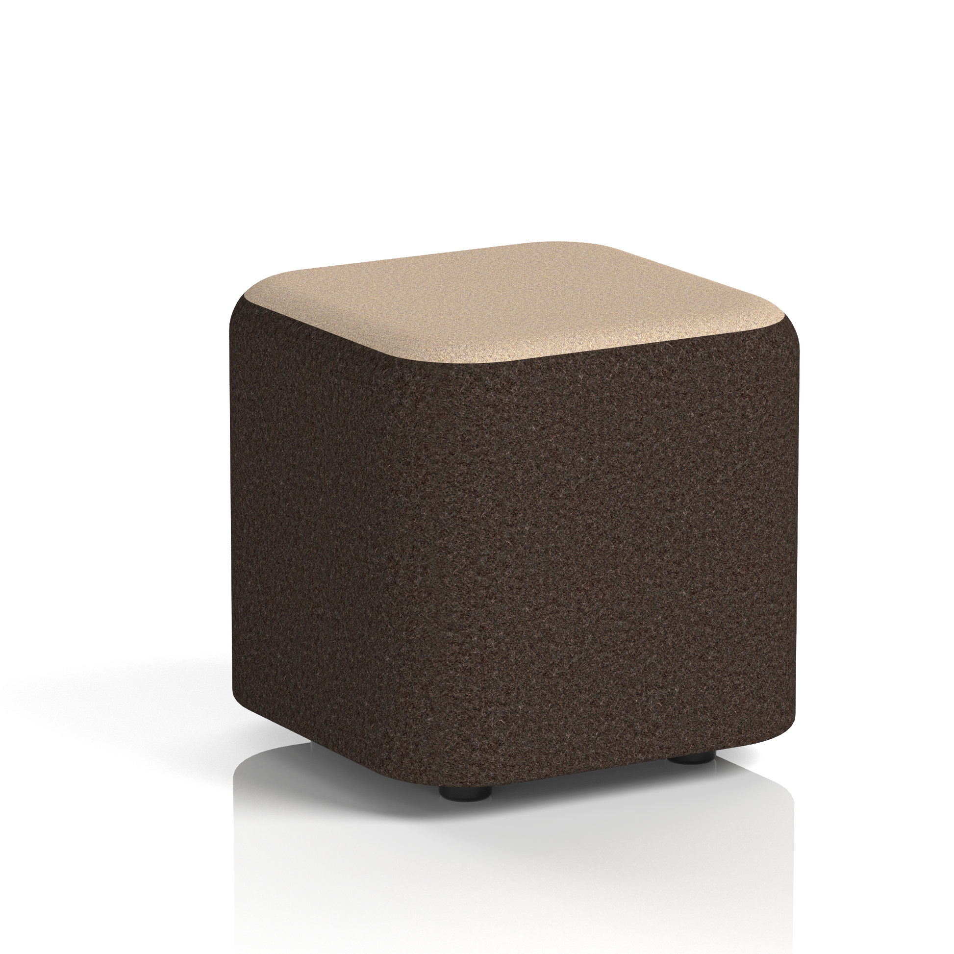 Harlestone Square Stool in Two Tone
