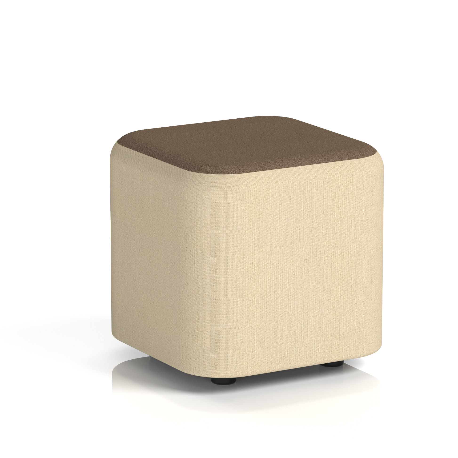 Harlestone Square Stool in Two Tone