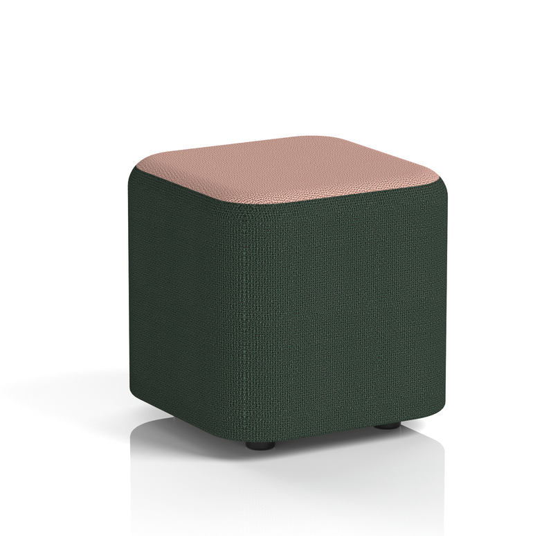 Harlestone Square Stool in Two Tone