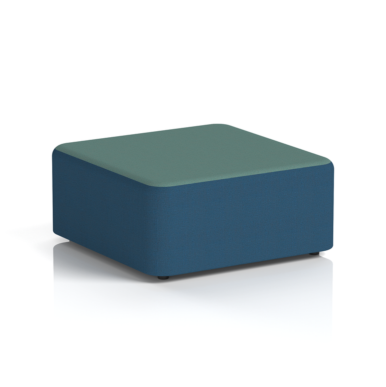 Harlestone Square Stool in Two Tone
