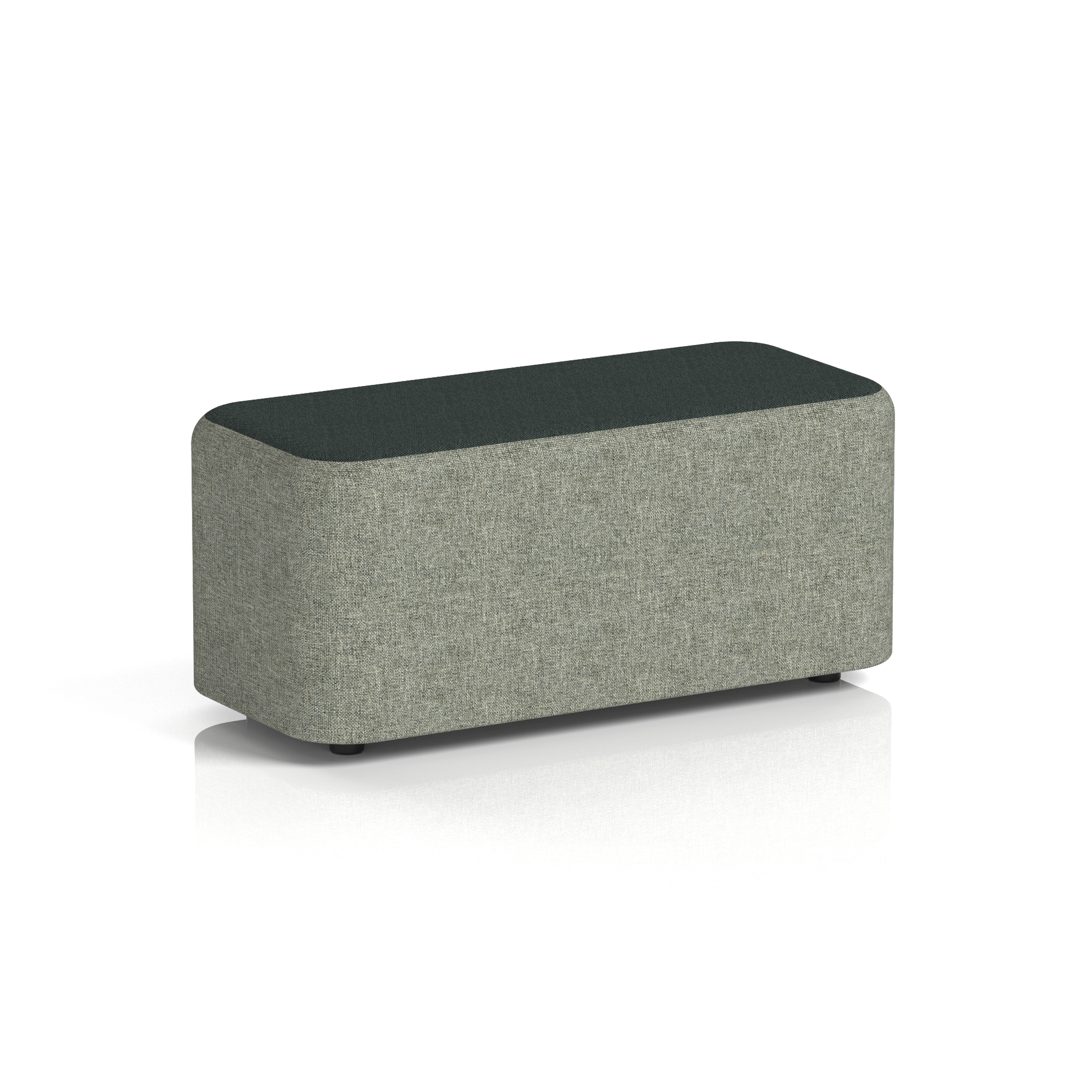 Harlestone Rectangular Stool in Two Tone