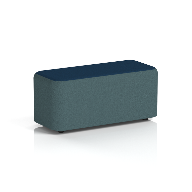 Harlestone Rectangular Stool in Two Tone