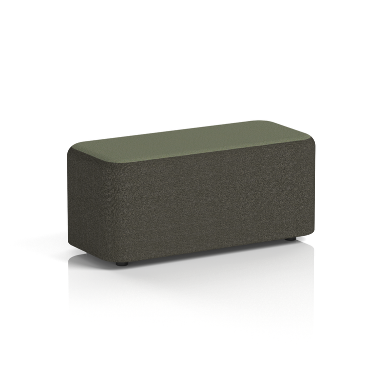 Harlestone Rectangular Stool in Two Tone