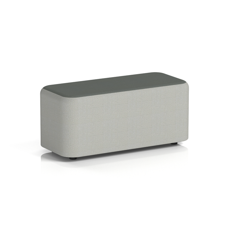 Harlestone Rectangular Stool in Two Tone