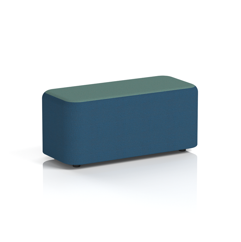 Harlestone Rectangular Stool in Two Tone