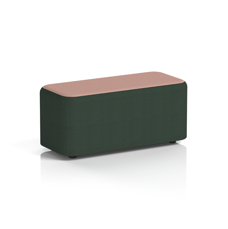 Harlestone Rectangular Stool in Two Tone