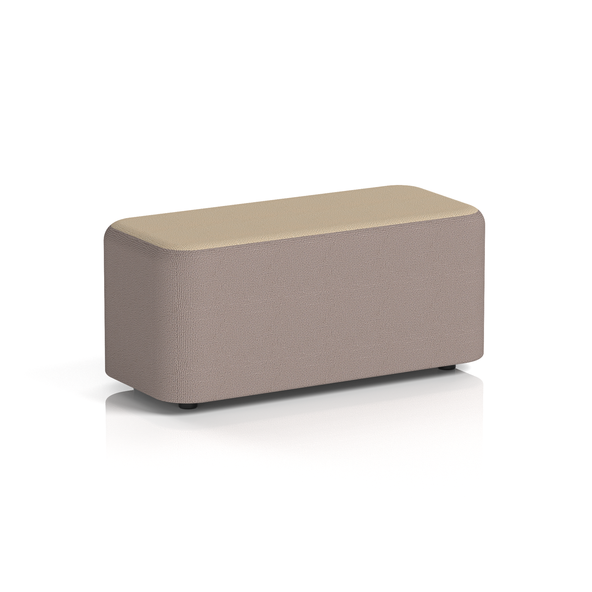 Harlestone Rectangular Stool in Two Tone