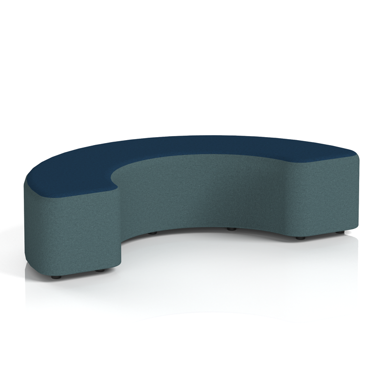 Harlestone Curved Stool in Two Tone