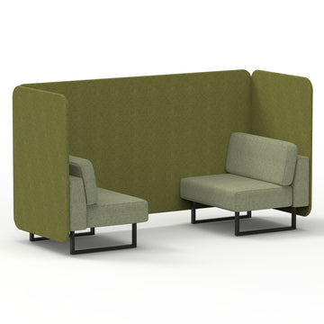 Rivet - Olive Panels And Burnish Sofa