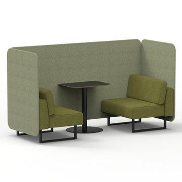 Rivet - Burnish Panels And Olive Sofa