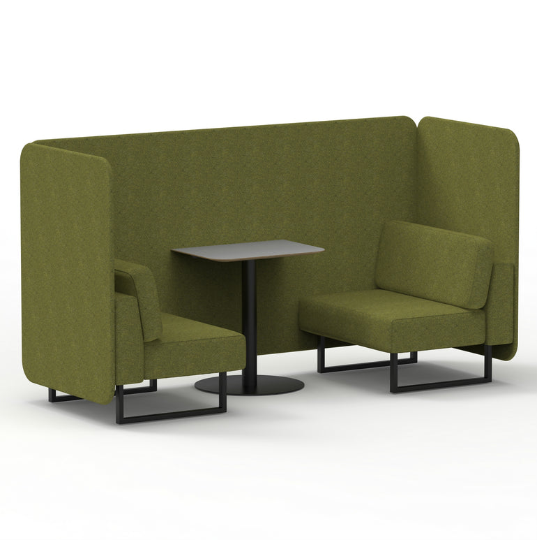 Brixworth Bench Booth With Grey Table In Single Tone