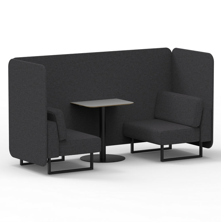 Brixworth Bench Booth With Grey Table In Single Tone