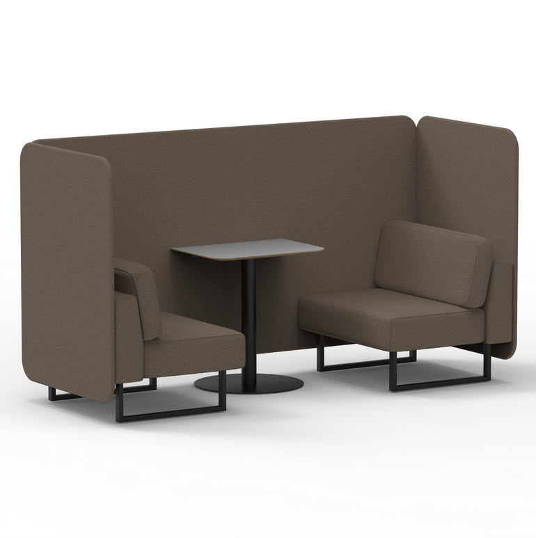 Brixworth Bench Booth With Grey Table In Single Tone