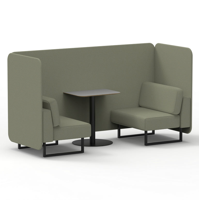 Brixworth Bench Booth With Grey Table In Single Tone