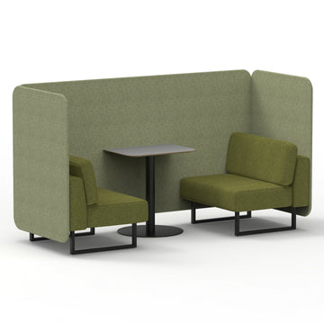 Rivet - Burnish Panels And Olive Sofa