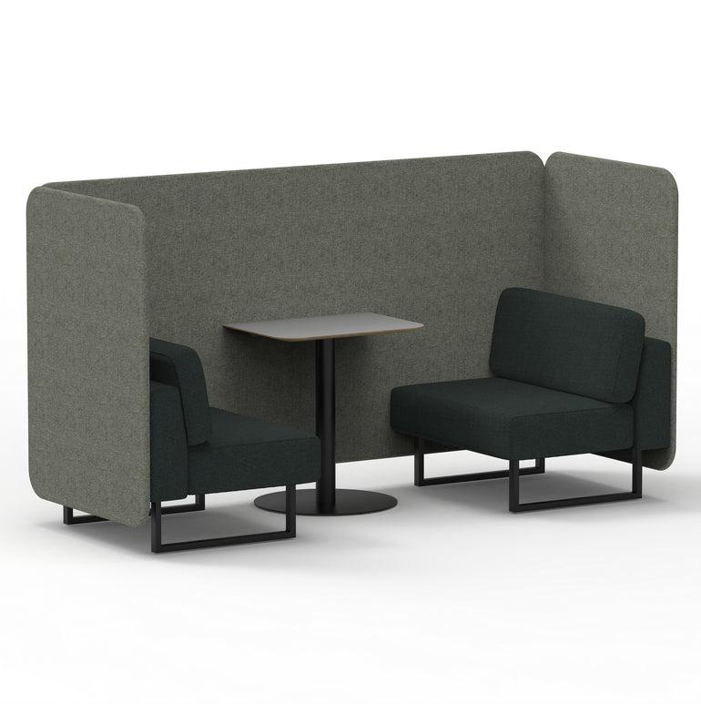 Brixworth Bench Booth With Grey Table In Two Tone