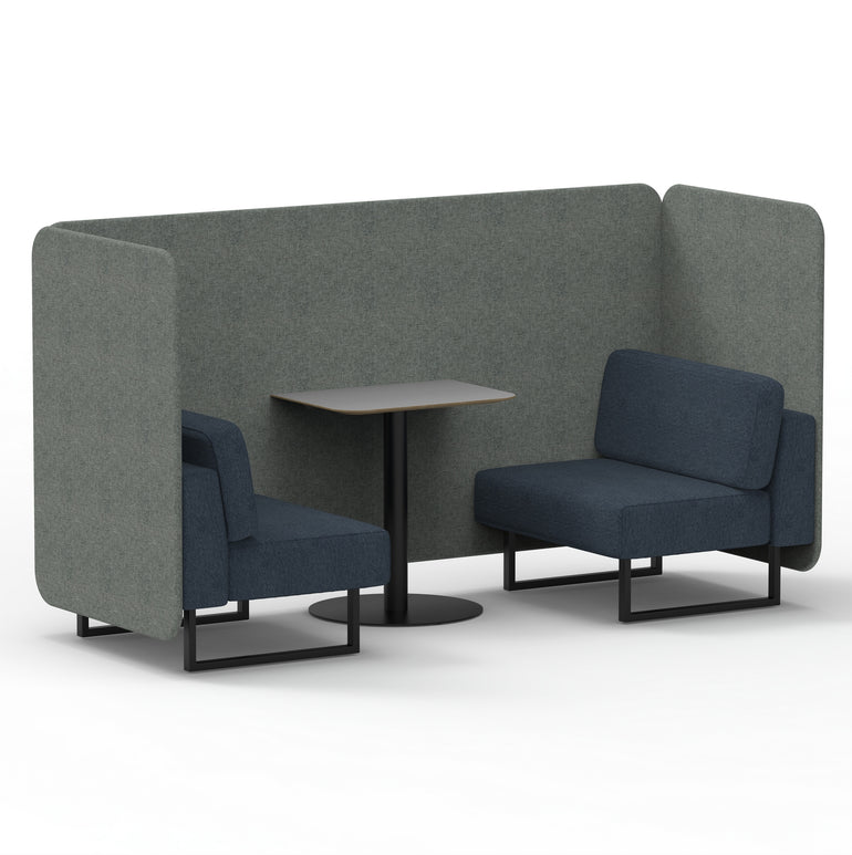 Brixworth Bench Booth With Grey Table In Two Tone