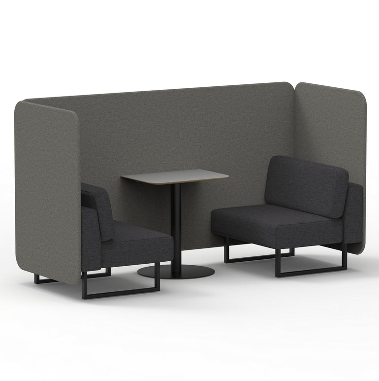 Brixworth Bench Booth With Grey Table In Two Tone