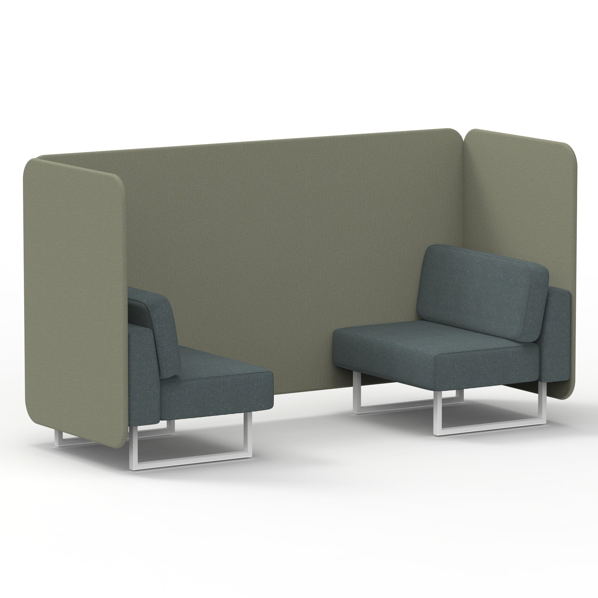 Brixworth Bench Booth in Two Tone