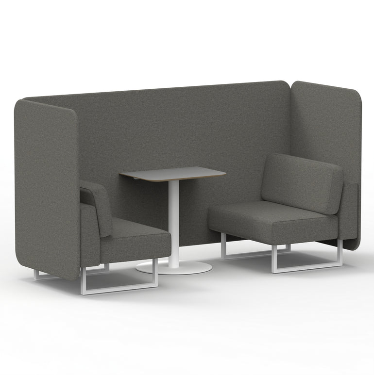 Brixworth Bench Booth With Grey Table In Single Tone