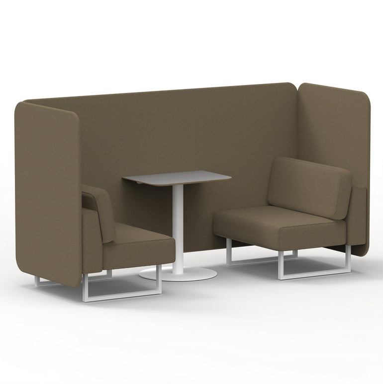 Brixworth Bench Booth With Grey Table In Single Tone
