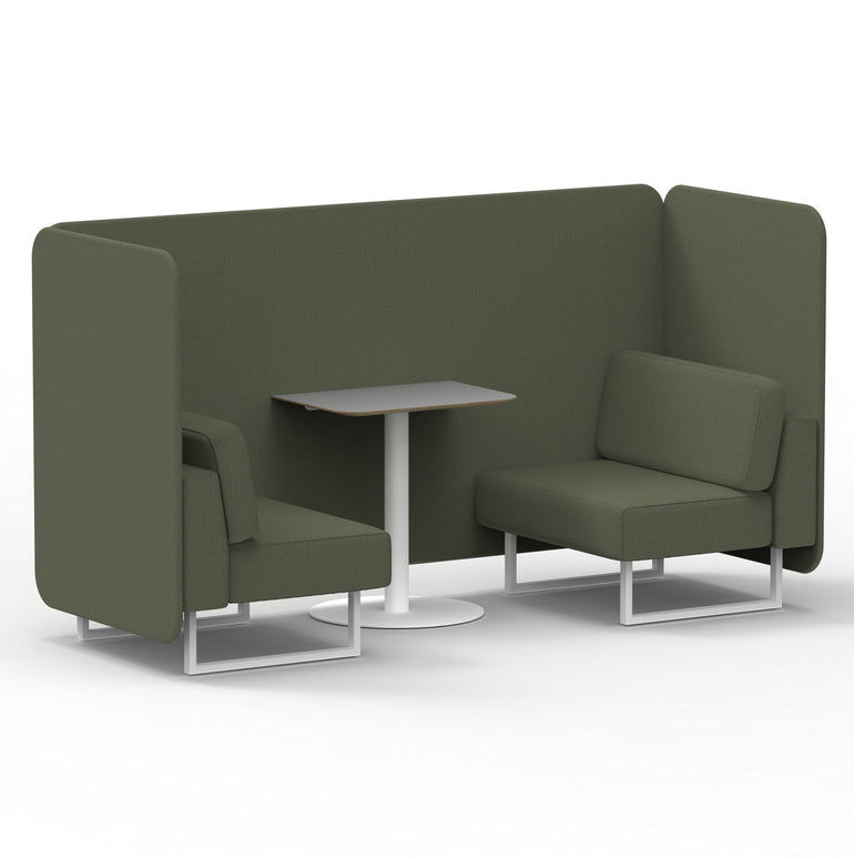 Brixworth Bench Booth With Grey Table In Single Tone