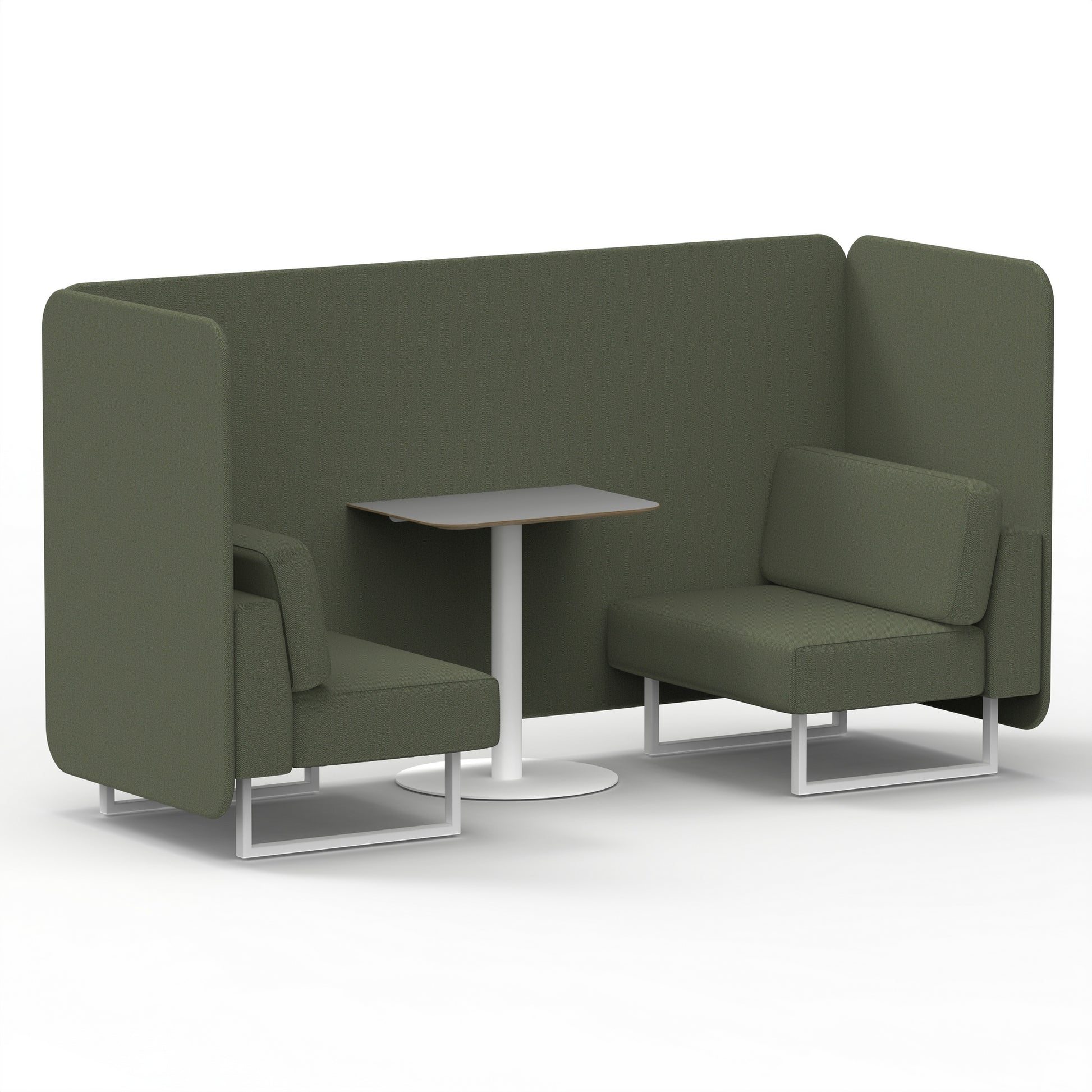 Brixworth Bench Booth With Grey Table In Single Tone