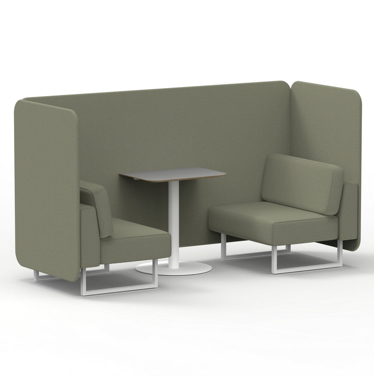 Brixworth Bench Booth With Grey Table In Single Tone