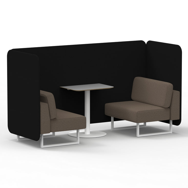 Brixworth Bench Booth With Grey Table In Two Tone