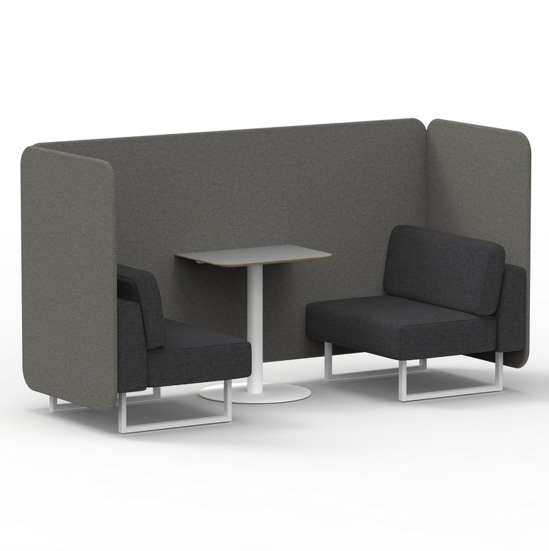 Brixworth Bench Booth With Grey Table In Two Tone