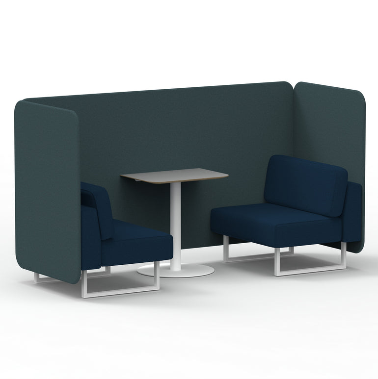 Brixworth Bench Booth With Grey Table In Two Tone