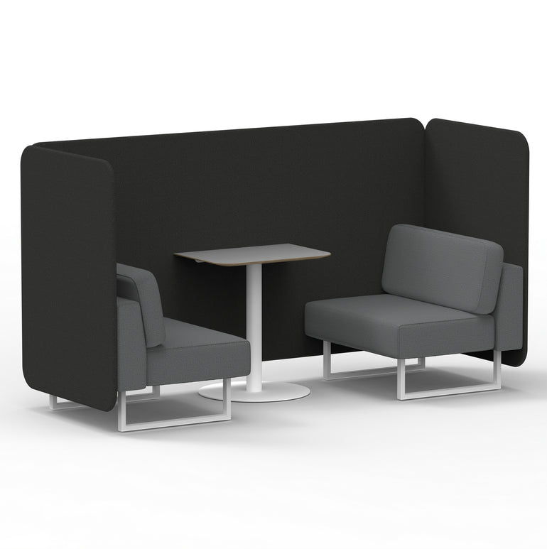 Brixworth Bench Booth With Grey Table In Two Tone
