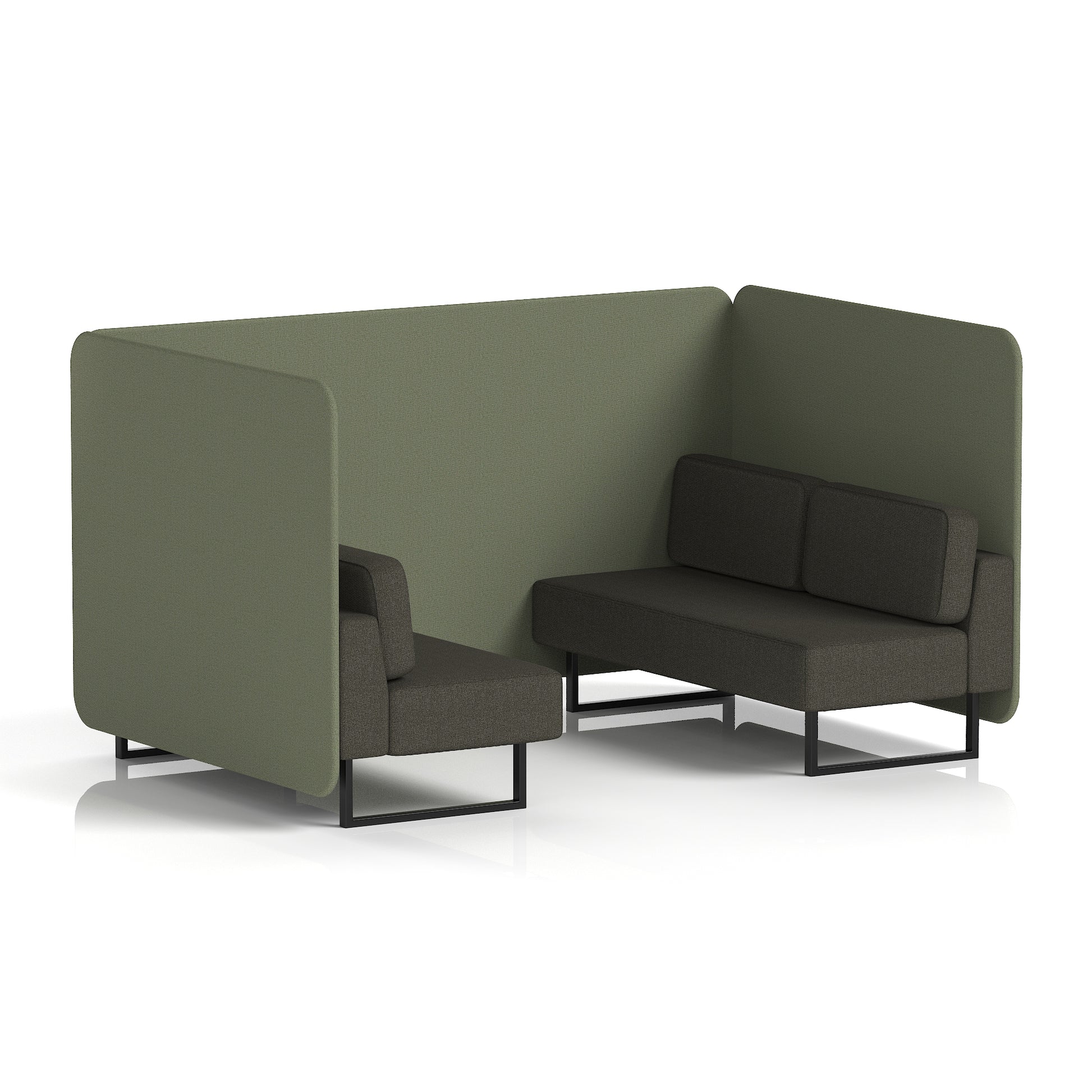 Brixworth Bench Booth in Two Tone