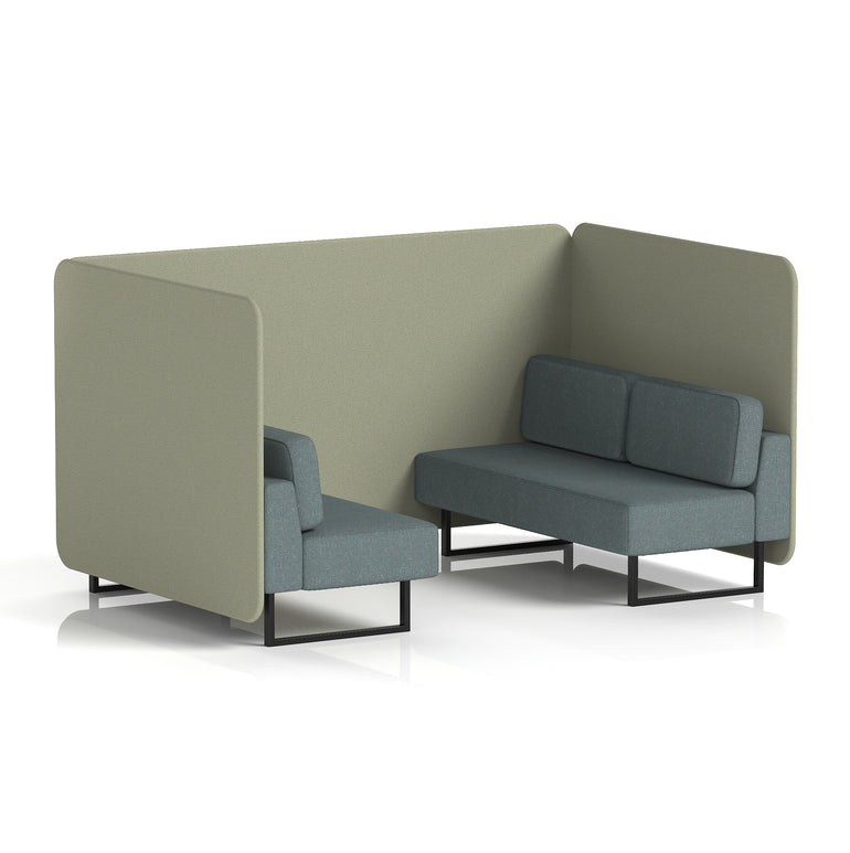 Brixworth Bench Booth in Two Tone