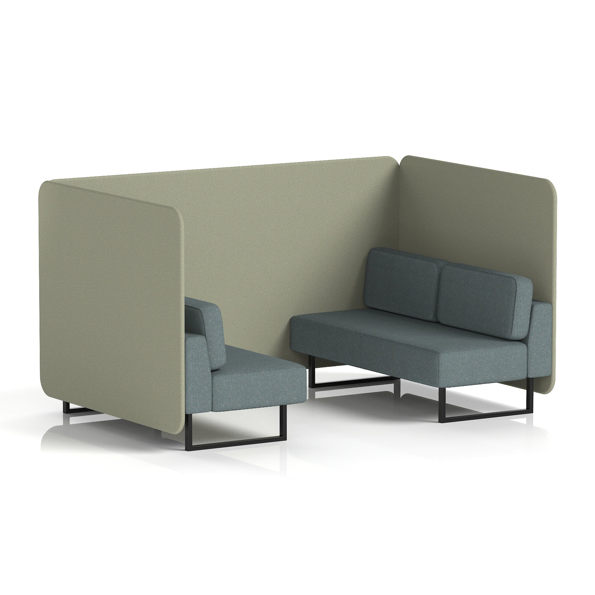 Brixworth Bench Booth in Two Tone
