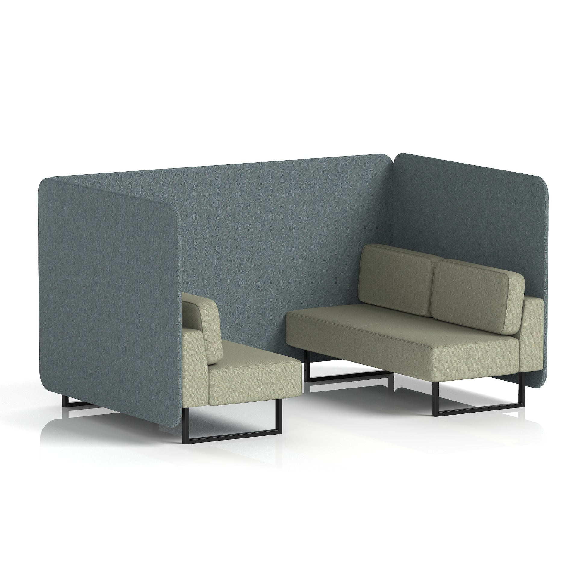 Brixworth Bench Booth in Two Tone