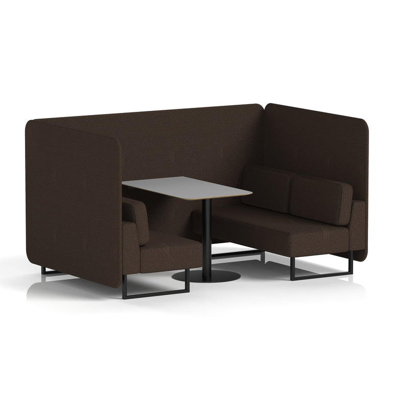 Brixworth Bench Booth With Grey Table In Single Tone