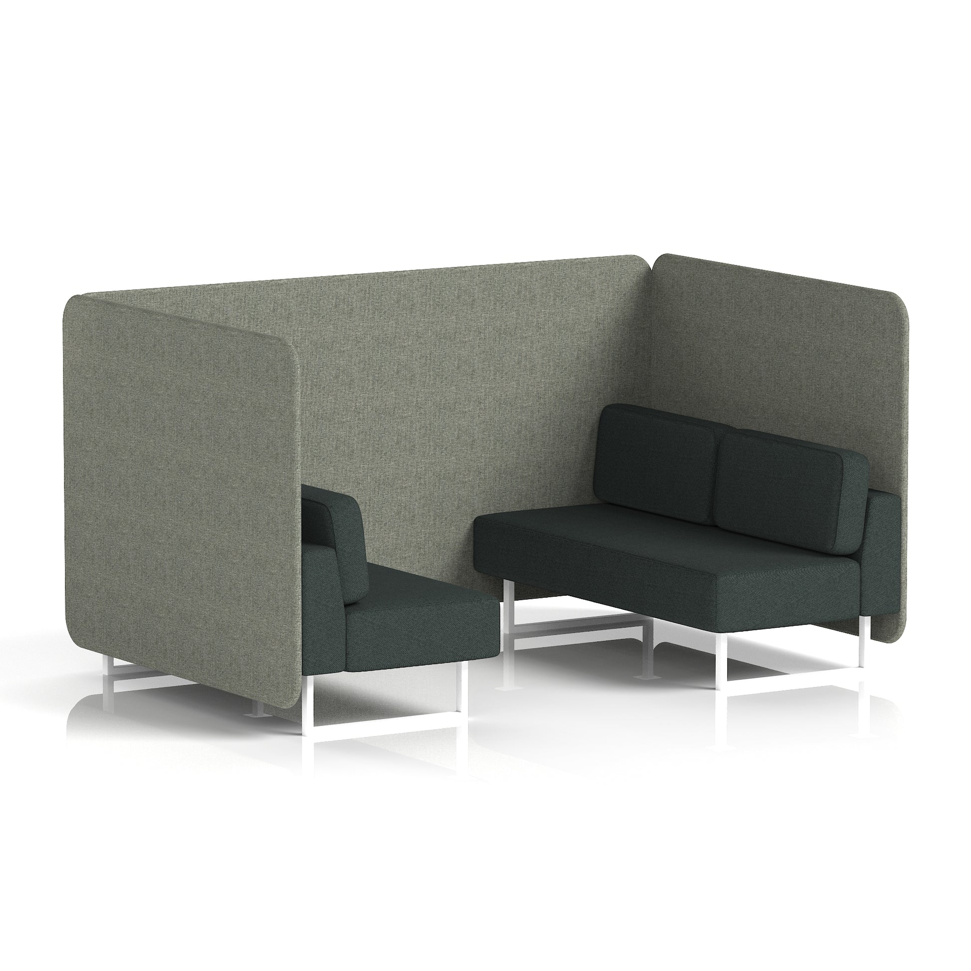 Brixworth Bench Booth in Two Tone