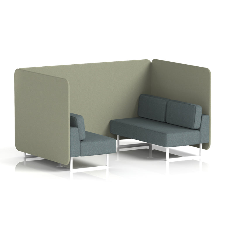 Brixworth Bench Booth in Two Tone