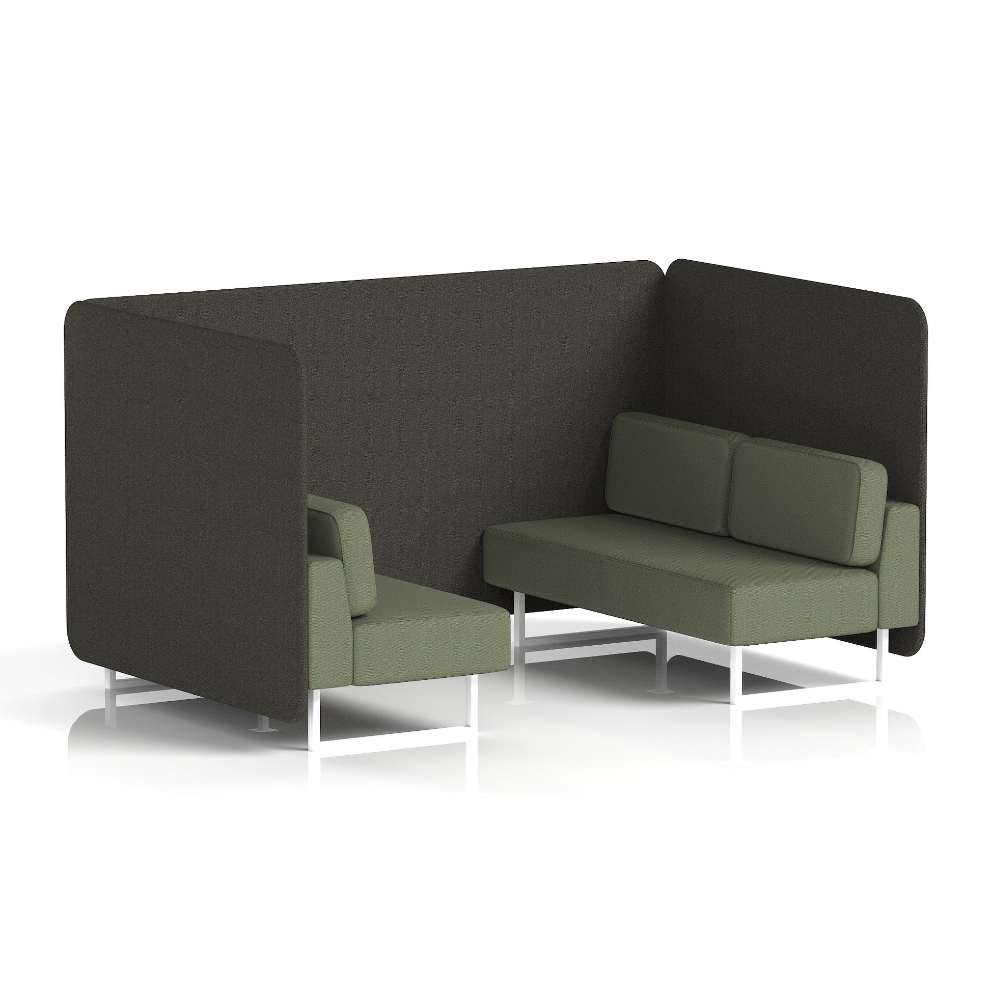 Brixworth Bench Booth in Two Tone