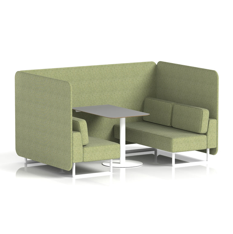 Brixworth Bench Booth With Grey Table In Single Tone