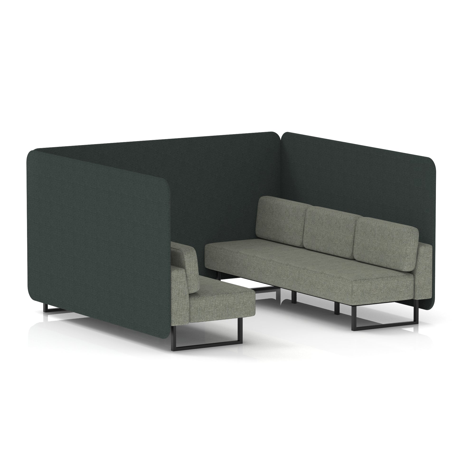 Brixworth Bench Booth in Two Tone