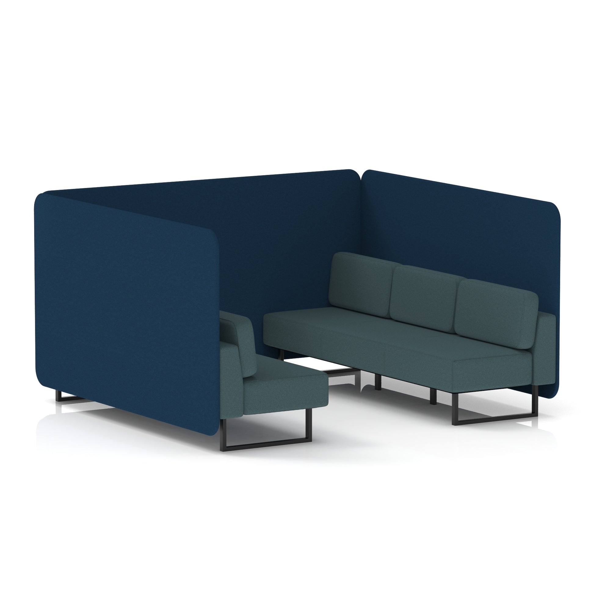 Brixworth Bench Booth in Two Tone