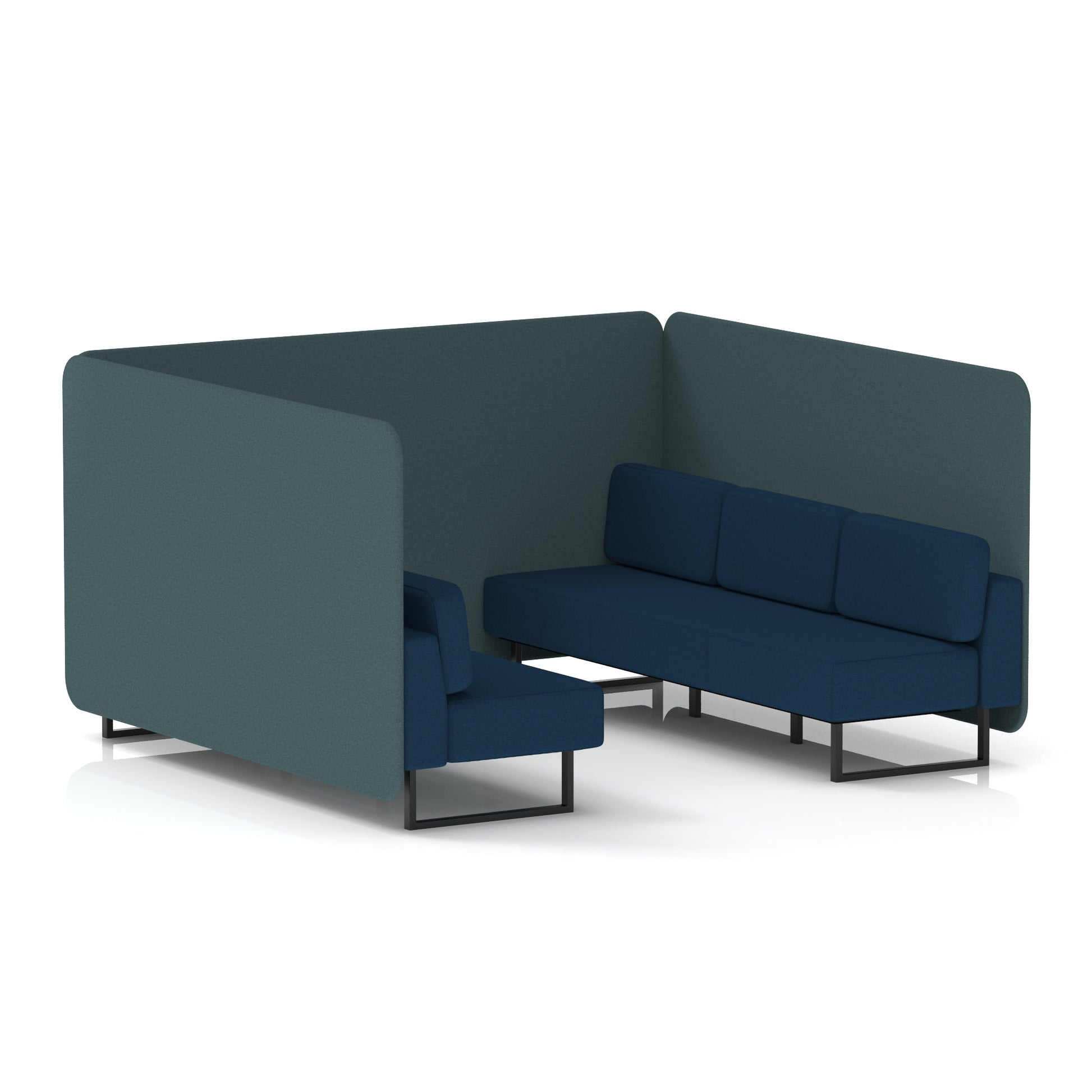 Brixworth Bench Booth in Two Tone
